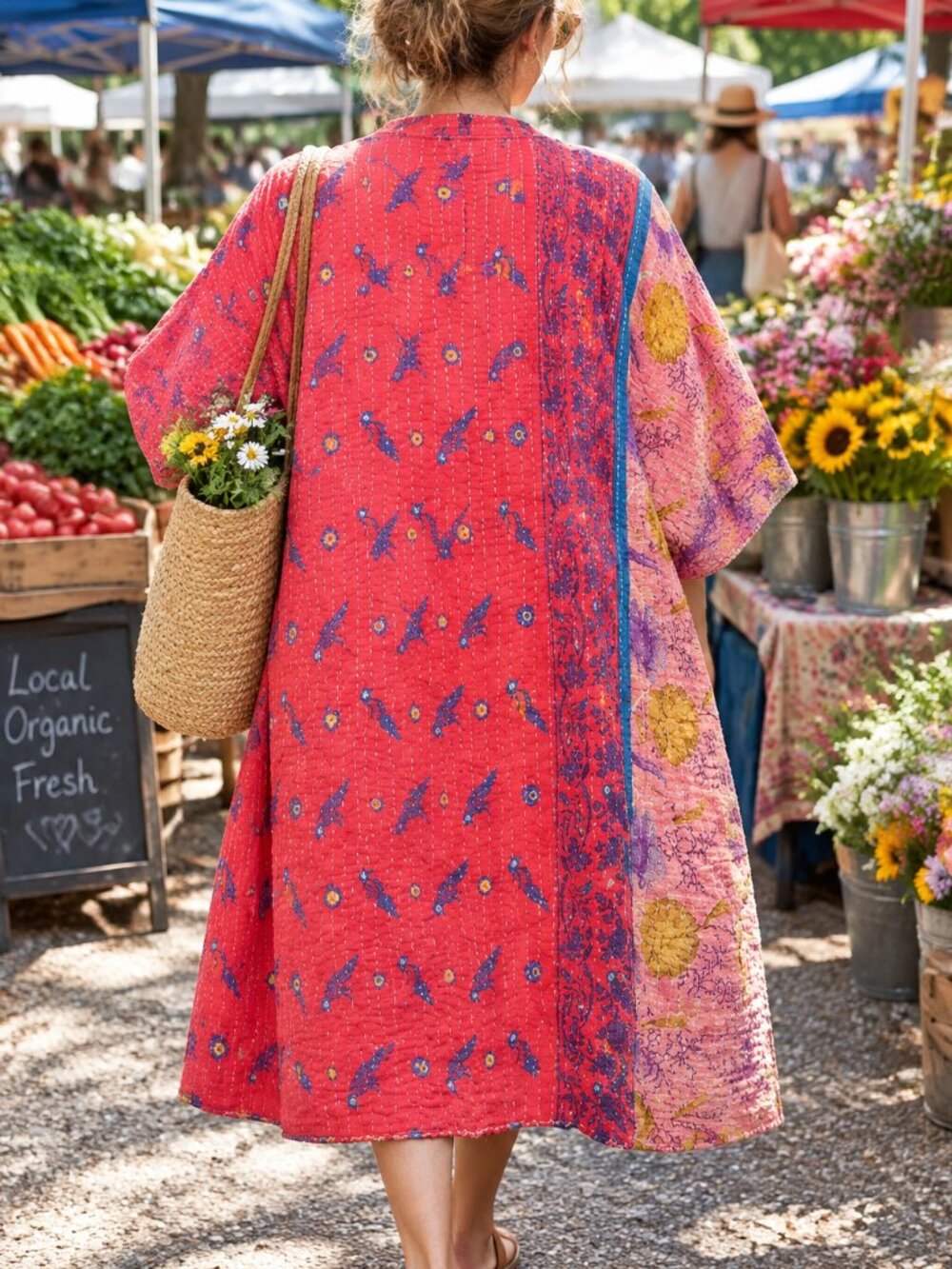 Reversible Kimono Robe - Picture 4 of 6